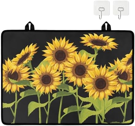 Wildflower Sunflower Print Stove Top Cover for Electric Stoves - Image 2