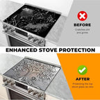 Heat-resistant Stove Top Cover - 28.5" X 20.5" Cooktop Protector Covers, Scratch-resistant Washable Pad Kitchen Countertop Mat (Fog, 30" x 21") - Image 5