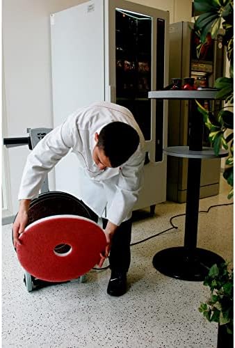 3M Buffer Floor Pad 5100, Red, 20", 5/Case - Image 5