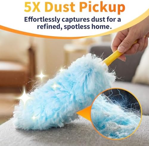 60ct Duster Refills for Swiffer Duster with 3ft Extension Pole & Short Grip - Image 3