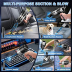 KMM Handheld Car Vacuum Cleaner, Hand Held Vacuum Cleaner & Air Duster - Image 6