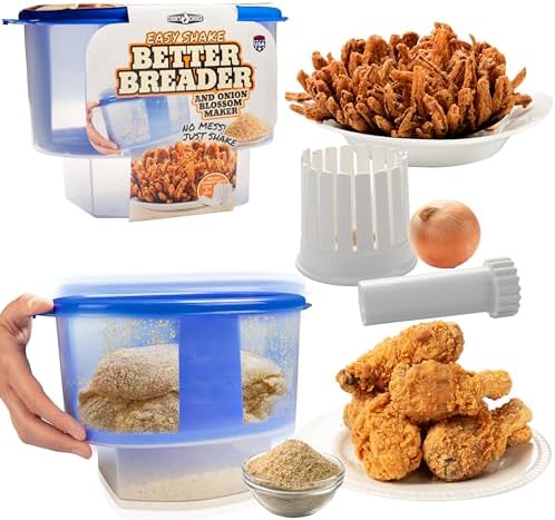 COOK'S CHOICE Original Better Breader with Onion Blossom Maker Kitchen Set by CooksChoice