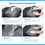 70L Vacuum Travel Backpack, TSA Lock, Charging Port, Waterproof - Image 3
