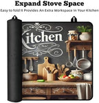 Multi-Design Stove Top Cover for Glass/Electric Stoves - 3-in-1 Heat-Resistant Protector Mat, Non-Slip Drying Rack 28"x20" (Cookware, 28" L x 20" W) - Image 6