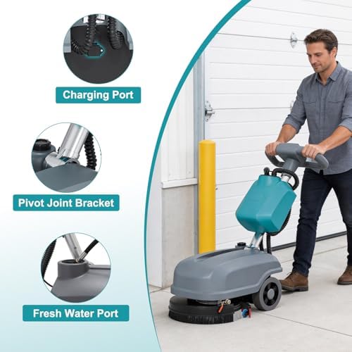 15'' Walk Behind Commercial Floor Scrubber Machine - Image 6