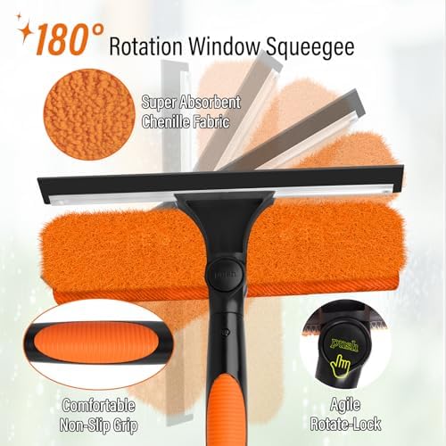 30FT High Window Cleaning Kit with Pole,Professional Window Clean Pole Kit - Image 4