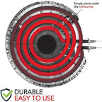 Round Electric Stove Burner Covers (50 Pack) 6 Inch and 8 Inch Disposable Stove Top Aluminum Foil Bib Liners, to Keep Kitchen Range Clean from Oil and Food Drips, Stock Your Home - Image 4