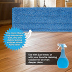 Microfiber Wholesale 18" Absorbent Microfiber Wet Mop Pad - Reusable, Machine Washable, Refills (2 Pack) - Image 5