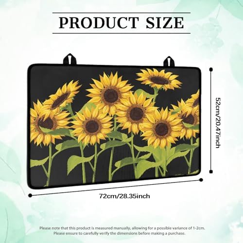 Wildflower Sunflower Print Stove Top Cover for Electric Stoves - Image 3