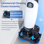 Floor Polisher Commercial, 17" Carpet Cleaning Machine, Floor Buffer Scrubber, 240rpm, Coverage 13000 Sqft/H, Industrial Floor Cleaning with 3gal Tank and 2brush Heads White - Image 2