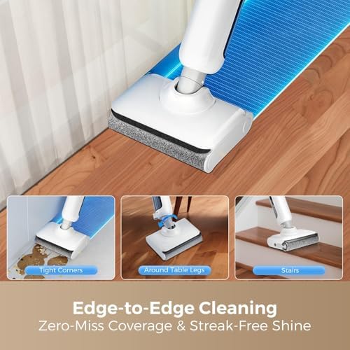Wet Dry Vacuum Mop - Self-Cleaning Floor Washer with 180°Lie-Flat & 0 Hair Tangle, Self-Propelled Edge Cleaning, 60Min Runtime, Designed for Pet Hair, Kids' Spills & Daily Household Cleaning - Image 3