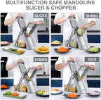 SupMaKin Safe Mandoline Slicer Plus for Kitchen, Vegetable Slicer & Chopper - Image 3
