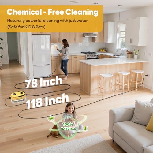 Handheld Steam Cleaner, 10s Fast Handheld Heating Steamer for Cleaning 15-in-1 High Pressure Steam Cleaner for Home & Kitchen, Grease, Grout, Tile,Floor,Couch and Car - Image 5