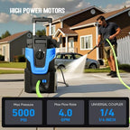 Heavy Duty 5000PSI Electric Pressure Washer,Power Washer Electric Powered - Image 2
