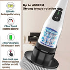MGLSDeet Electric Spin Scrubber Scrub Brush, Rechargeable Cleaning Brush with 8 in 1 Replaceable Brush Heads, Cordless Power Spin Scrubber 90Mins for Bathroom Shower Bathtub Glass Car - Image 5