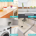 Stove Gap Covers Stainless Steel with White Coated, Stove Gap Filler | Heat Resistant & Easy to Clean Stove Counter Gap Cover, Upgraded Wider Top Perfect Fit White Stove and Counter Guard (23.5"L) - Image 6