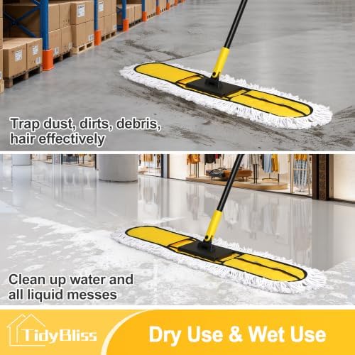 TidyBliss 36” Commercial Dust Mop for Cleaning Hardwood Floor, Laminate - Image 3