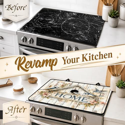 Stove Top Cover,28.5"L x 20.6"W,Heat Resistant Cooktop Protector Mat - Image 4