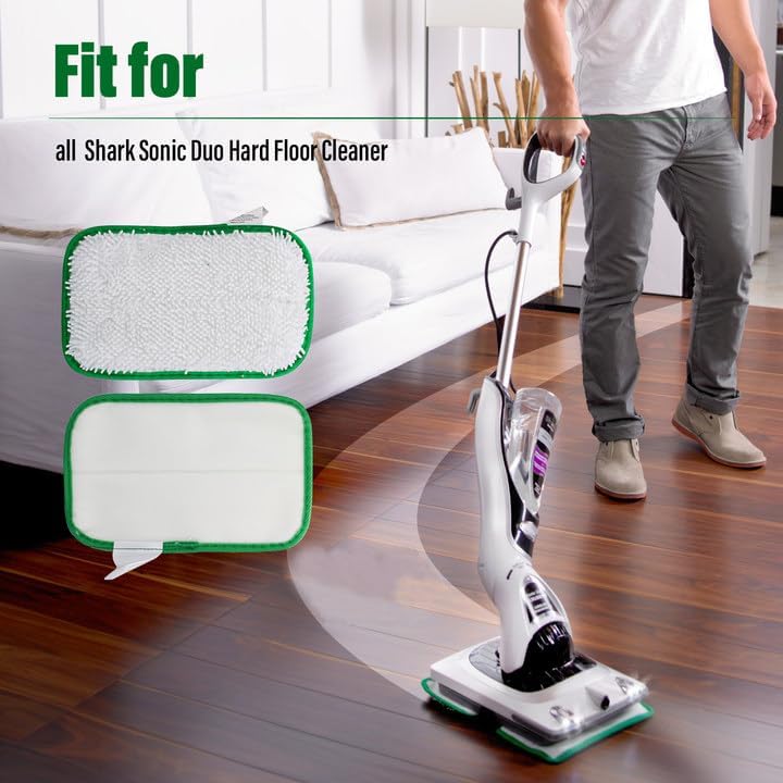 Sonic Duo Pads Compatible with Shark, Fit for Shark Sonic Duo Hard Floor Cleaner Refill - 2 Pack - Image 4