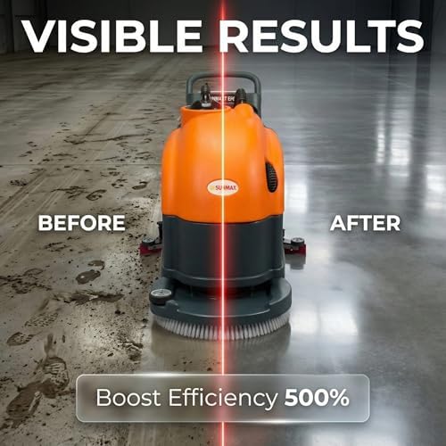 SUNMAX 22" Walk-Behind Commercial Floor Scrubber Machine, 31" Squeegee - Image 4
