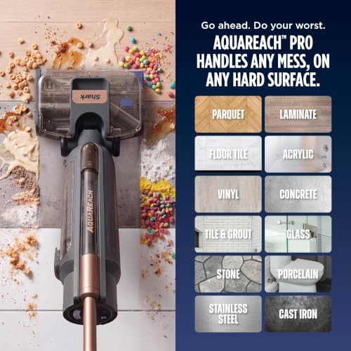 Shark AquaReach PRO Cordless Vacuum + Mop with Reach Wand, Charcoal, WD563 - Image 4