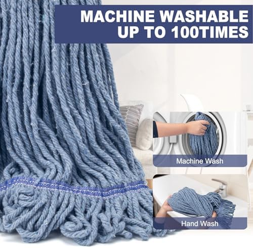 Commercial Industrial Mop for Floor Cleaning,3 Extra Large Replacement Head - Image 5