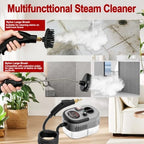 Steam Cleaner, Portable Pressurized Steamer for Cleaning with 14pcs Accessories, 6-Level Adjustable and 15s Heat-Up, Handheld Steam Cleaner for Home, Tile, Dirt, Grout, Grease, Car Detailing (Gray) - Image 5