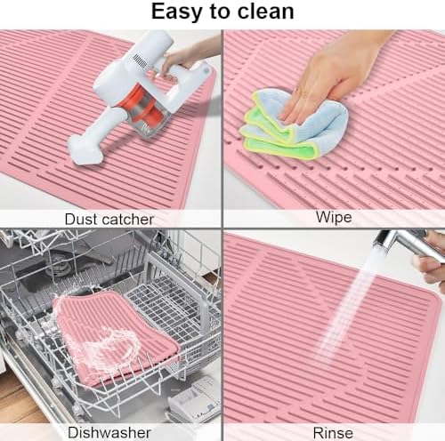 KindGa Stove Cover - Stove Top Covers for Electric Stove 28 x 20 Inch Pink - Image 6