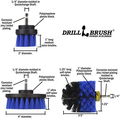 Brush Drill Attachment Kit - Hot Tub Cleaner Brush - Pool Cleaner Brush - Image 5