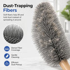 Tower Fan Cleaner, Bendable Microfiber Duster for Electric Fan and Blinds, Reusable Fan Cleaning Brush, Flexible Dust Collector for Cobwebs, Vents, Window Blinds & Hard-to-Reach Areas (Blue-2PC) - Image 4