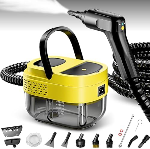 Steam Cleaner, 3-Level Adjustable Handle with 16 Accessories, 2500W by Flgocexs