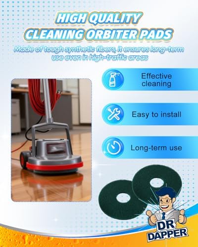 DR DAPPER 12" Cleaning Floor Buffer Pads 437056 Fit for Oreck Orbiter 550MC - Image 4