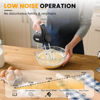 Lord Eagle 5-Speed Small Hand Mixer Electric, 300W Compact Portable, Black - Image 7
