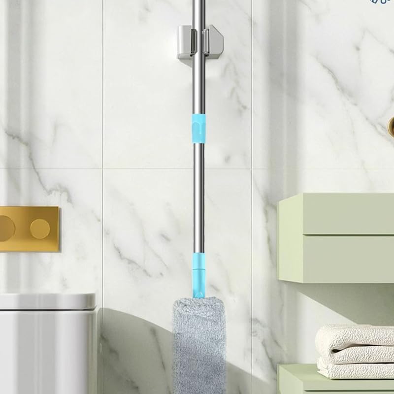 Flat Duster for Under Appliances, Retractable Gap Dust Cleaning Artifact,Bendable Microfiber Duster,Flat Duster with Extension Pole,Under Fridge Cleaning Tool (1 Set) - Image 6