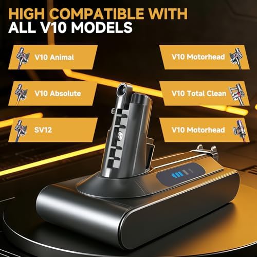 Upgraded Battery Replacement Compatible with Dyson V10 (25.2V, 8000mAh) - Image 3