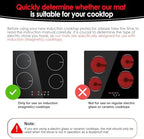 4PCS Induction Cooktop Mat Set, Silicone Fiberglass Magnetic Stove Scratch Protector, 450°F Heat Resistant Non-Slip Pads Prevent Pot Sliding for Safe Cooking,Black - Image 5
