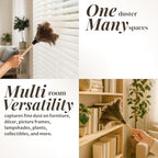 Ostrich Feather Duster with Wooden Handle 14" – Natural Reusable Feather Duster for Cleaning, Furniture & Shelves, Blinds, Ceiling Fan, Dusting Tool for Home, Office, Delicate Surfaces - 2 Pack - Image 5