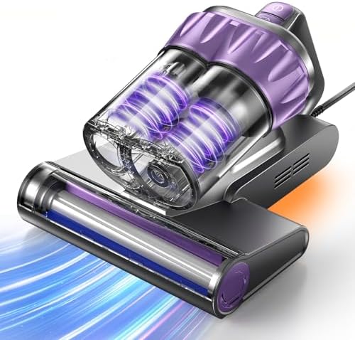 Bed Mattress Vacuum Cleaner - 18 KPa Suction,150°F Heat,Aroma,253.7nm UV-C by Airpher