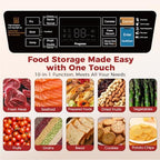 Vacuum Sealer Machine, 230W 95KPa Food Sealer Built-in Cutter & Bag Storage - Image 3