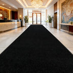 4'x10' Commercial Door Mat Non Slip Entry Carpet Runner Rugs Black - Image 2
