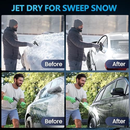 Mershgaya Electric Compressed Air Duster - 13,0000 RPM Rechargeable Cordless Turbo Blower, Portable Air Blower Gun for Cars, PC, Keyboard, Home & Outdoor Dust Cleaning (Replaces Compressed Air Cans) - Image 4