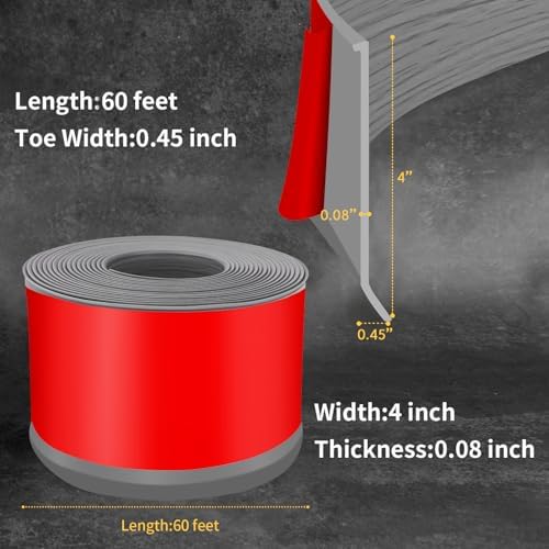 Vinyl Baseboard Molding Trim 4 Inch Peel and Stick Cove Base - Image 2