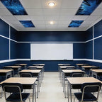 8 Pack Fluorescent Light Covers with 80 Magnets Decorative for Classroom Ceiling Light 4 x 2 Feet Magnetic Cover Filter Easy Install for Office School Home Hospital Drop Ceiling Supplies(Night Forest) - Image 7