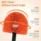 18FT Cobweb Duster with Extension Pole,Spider Web Brush with Pole - Image 3