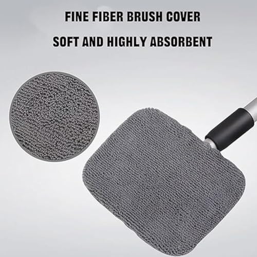 Windshield Window Cleaner Tool, Windshield Magnetic Car Window Cleaner, Magnetic Window Cleaner for Cars, Expandable Car Window Cleaner Tool with Microfiber Pads and Spray Bottles (1set) - Image 5