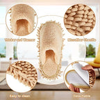 Jecery 2 Pair Microfiber Slippers Floor Cleaning Mop - Image 4