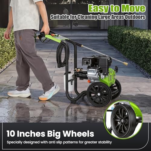 Gas Powered Pressure Washer 4200 PSI Gas Power Washer 4.0 GPM 209CC Commercial High Pressure Washer, with Spray Gun and Extension Wand, 5 Quick Connect Nozzles, Copper Pump,EPA/CARB/ETL - Image 6