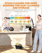 GLAMMAGIC Steam Cleaner with Mop, 3 Level Adjustable Handle, 25 Accessories - Image 5
