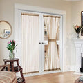 MIULEE Brown 40 x 72 Inches Sidelight Curtains for French Door Sheer Panels by MIULEE