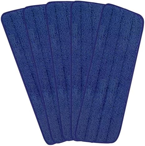 16.5 inch Reusable Mop Pads Microfiber Spray Mop Replacement Heads for Wet/Dry Mops Compatible with Bona Floor Care System (5 Pack) by H-Gamely